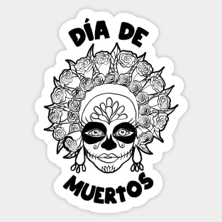 Día de Muertos - Sugar Skull Girl Sticker